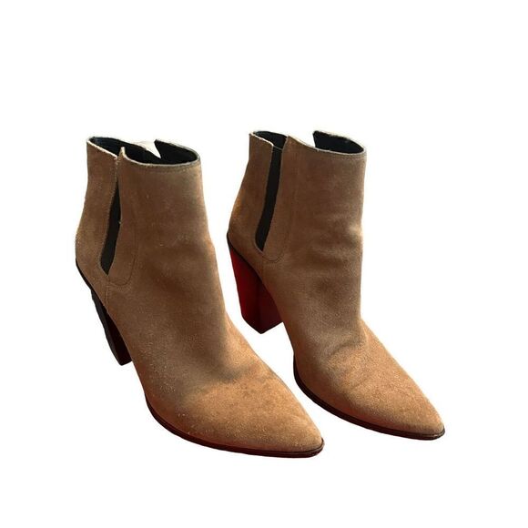 All Saints Senta Chelsea Ankle Bootie Boot Suede in Size 10 40.5 Western - Picture 1 of 16